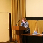 Выступает заместитель директора РГАЭ Н.В. Асатрян