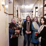 Е.Н. Калинина и студенты в архивохранилище личных фондов