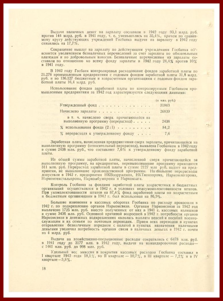 Годовой отчет Госбанка СССР | Российский государственный архив экономики